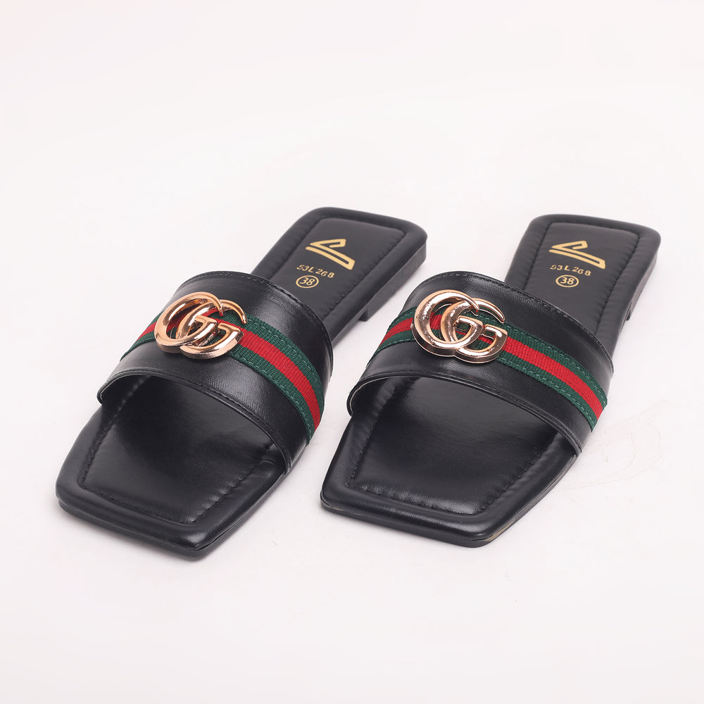 Women's Slipper - Black, Women Slippers, Chase Value, Chase Value