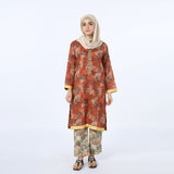 Women's Printed Co-Ord Set - Rust, Women Co-Ord Set, Chase Value, Chase Value