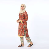 Women's Printed Co-Ord Set - Rust, Women Co-Ord Set, Chase Value, Chase Value