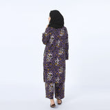 Women's Printed Co-Ord Set - Purple, Women Co-Ord Set, Chase Value, Chase Value
