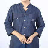 Women's Western Top - Blue, Women T-Shirts & Tops, Chase Value, Chase Value