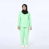 Women's 2Pcs Pajama Suit - Light Green, Women Two Piece Outfit, Chase Value, Chase Value