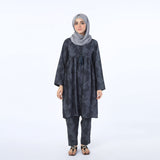 Women's Linen Printed Co-Ord Set - Grey, Women Co-Ord Set, Chase Value, Chase Value