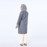 Women's Embroidered Kurti - Grey, Women Ready Kurtis, Chase Value, Chase Value