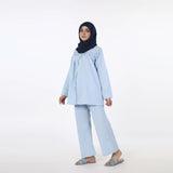 Women's Western Co-Ord Set Front Open - Sky Blue, Women Co-Ord Set, Chase Value, Chase Value
