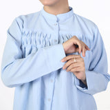 Women's Western Co-Ord Set Front Open - Sky Blue, Women Co-Ord Set, Chase Value, Chase Value