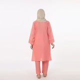 Women's Embroidered 2Pcs Shalwar Suit - Pink, Women Shalwar Suits, Chase Value, Chase Value