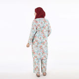 Women's Printed Linen Co-Ord Set - Light Blue, Women Co-Ord Set, Chase Value, Chase Value