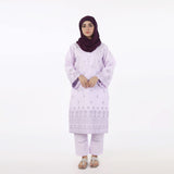 Women's 2pcs Stitched Embroidered Suit - Light Purple, Women Shalwar Suits, Chase Value, Chase Value