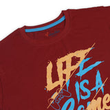 Men's Half Sleeves T-Shirt - Maroon, Men's T-Shirts & Polos, Chase Value, Chase Value