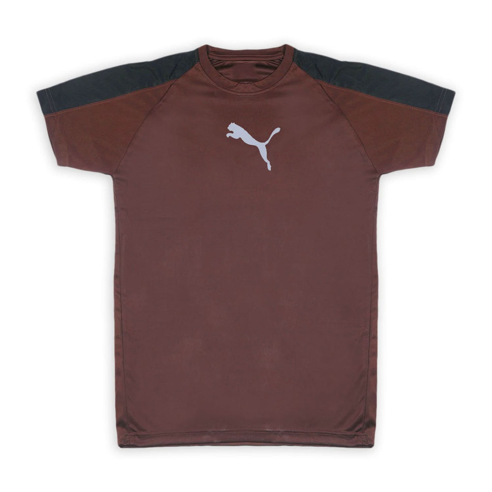 Men's Half Sleeves Round Neck T-Shirt - Brown, Men's T-Shirts & Polos, Chase Value, Chase Value