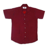 ZARA Men's Linen Half Sleeves Shirt - Maroon, Men's Shirts, Chase Value, Chase Value