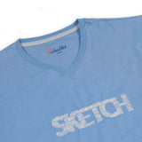 Men's Half Sleeves T-Shirt - Light Blue, Men's T-Shirts & Polos, Chase Value, Chase Value
