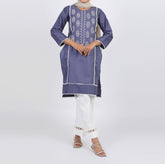 Women's Embroidered Kurti - Light Purple, Women Ready Kurtis, Chase Value, Chase Value