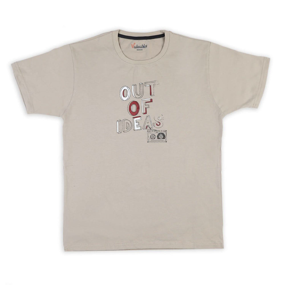 Men's Half Sleeves T-Shirt - Brown, Men's T-Shirts & Polos, Chase Value, Chase Value