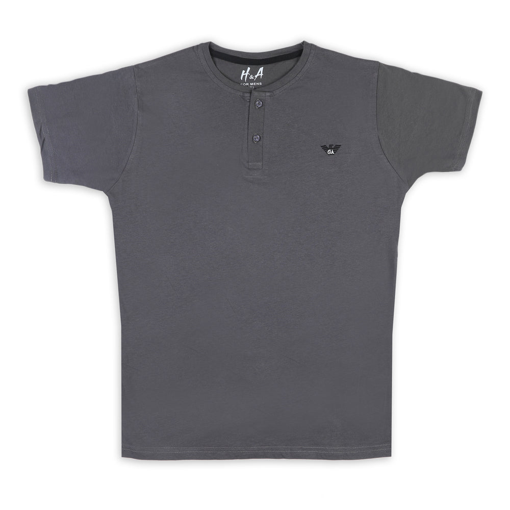 Men's Half sleeves T-Shirt - Dark Grey, Men's T-Shirts & Polos, Chase Value, Chase Value