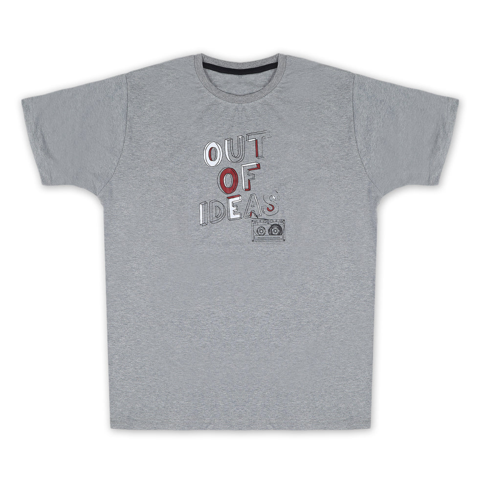 Men's Half Sleeves T-Shirt - Grey, Men's T-Shirts & Polos, Chase Value, Chase Value