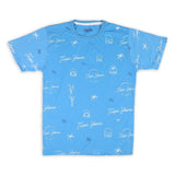 Men's Half Sleeves T-Shirt - Blue, Men's T-Shirts & Polos, Chase Value, Chase Value