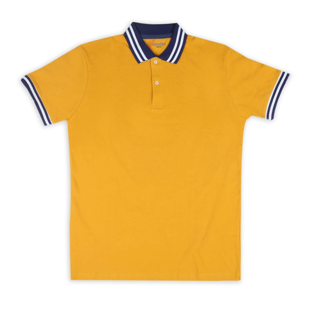 Men's Half sleeves T-Shirt - Mustard, Men's T-Shirts & Polos, Chase Value, Chase Value