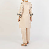 Women's Dorya 2Pcs Suit - Beige, Women Shalwar Suits, Chase Value, Chase Value