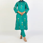 Women's Embroidered Eastern Co-ord Set Suit - Teal, Women Co-Ord Set, Chase Value, Chase Value