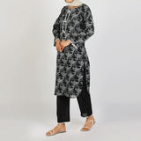 Women's Fancy 2Pcs Suit - Black, Women Shalwar Suits, Chase Value, Chase Value