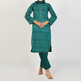 Women's Fancy 2Pcs Suit - Green, Women Shalwar Suits, Chase Value, Chase Value
