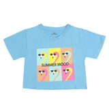 Eminent Girls Half Sleeves T-Shirt - Blue, Girls T-Shirts, Eminent, Chase Value