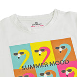 Eminent Girls Half Sleeves T-Shirt - White, Girls T-Shirts, Eminent, Chase Value