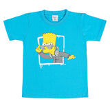 Boys Half Sleeves T-Shirt - Blue, Boys T-Shirts, Chase Value, Chase Value