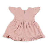 Girls Embroidered Frock - Peach, Girls Frocks, Chase Value, Chase Value