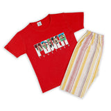 Boys Half Sleeves Short Suit - Red, Boys Sets & Suits, Chase Value, Chase Value