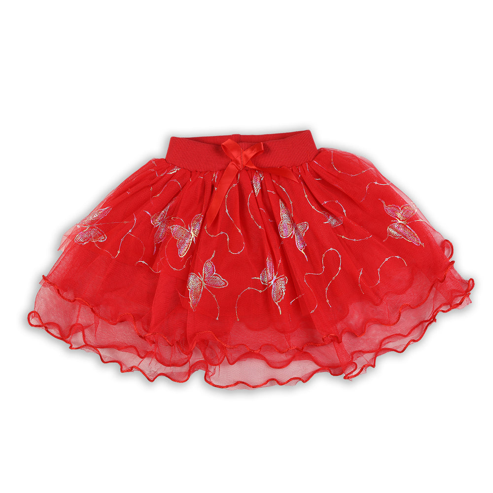 Girls Skirt - Red, Girls Shorts Skirts, Chase Value, Chase Value