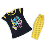Girls Half Sleeves Tight Suit - Black, Girls Suits, Chase Value, Chase Value