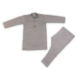 Boys Embroidered Shalwar Suit - Grey, Boys Shalwar Kameez, Chase Value, Chase Value