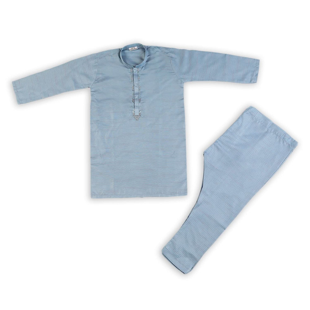 Boys Embroidered Shalwar Suit - Blue, Boys Shalwar Kameez, Chase Value, Chase Value