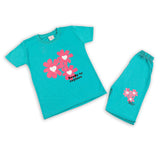Girls Half Sleeves Suit - Green, Girls Suits, Chase Value, Chase Value