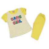 Girls Half Sleeves Suit - Yellow, Girls Suits, Chase Value, Chase Value