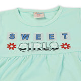 Girls Half Sleeves Suit - Cyan, Girls Suits, Chase Value, Chase Value