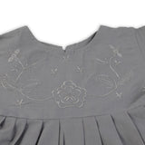 Girls Embrioded Frock - Grey, Girls Frocks, Chase Value, Chase Value