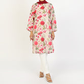 Women's Lawn Kurti - Pink, Women Ready Kurtis, Chase Value, Chase Value