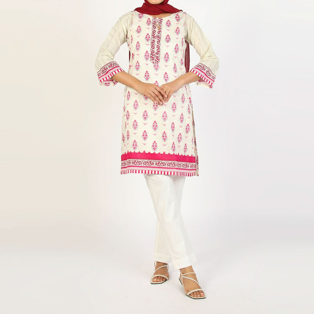 Women Cotton Printed Kurti – Fawn, Women Ready Kurtis, Chase Value, Chase Value
