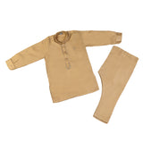 Boys Embroidered Shalwar Suit - Light Brown, Boys Shalwar Kameez, Chase Value, Chase Value