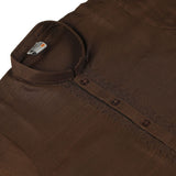 Boys Embroidered Shalwar Suit - Dark Brown, Boys Shalwar Kameez, Chase Value, Chase Value