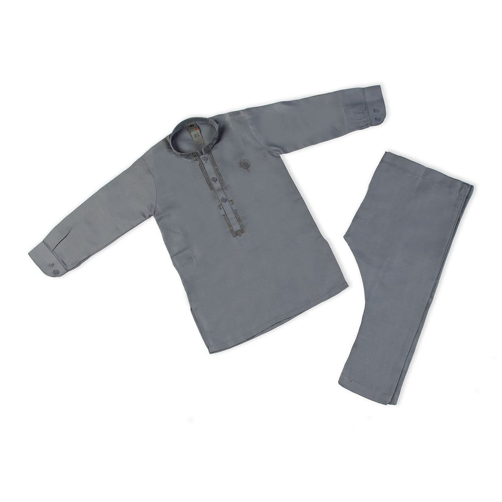 Boys Embroidered Shalwar Suit - Light Blue, Boys Shalwar Kameez, Chase Value, Chase Value