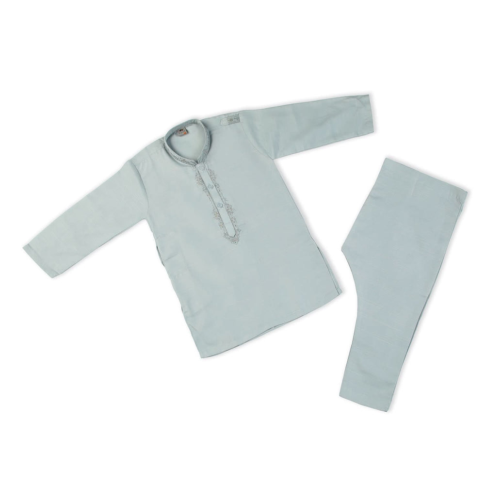 Boys Embroidered Shalwar Suit - Blue, Boys Shalwar Kameez, Chase Value, Chase Value