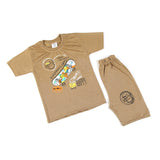 Boys Half Sleeves Suit - Beige, Boys Sets & Suits, Chase Value, Chase Value
