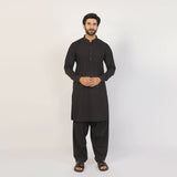 Eminent Men's Trim Fit Plain Shalwar Suits - Black Frost, Men's Shalwar Kameez, Eminent, Chase Value