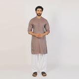 Men's Slim Fit Embriodered Kurta - Maroon, Men's Kurtas, Chase Value, Chase Value