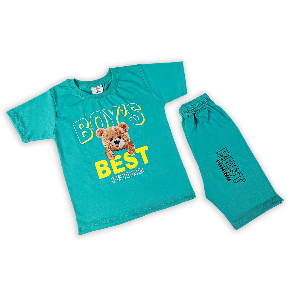Boys Half Sleeves Suit - Sea Green, Boys Sets & Suits, Chase Value, Chase Value